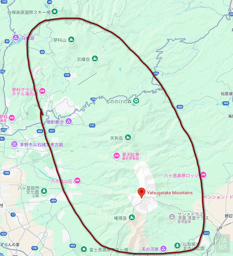 日本八岳健行全記錄