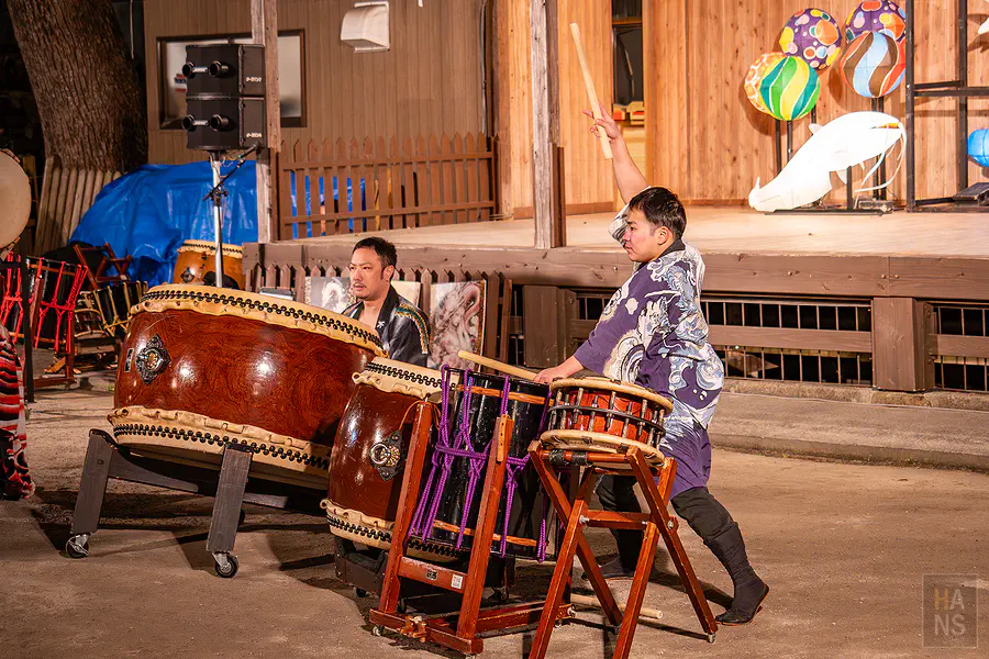 佐賀嬉野溫泉冬季祭典太鼓表演