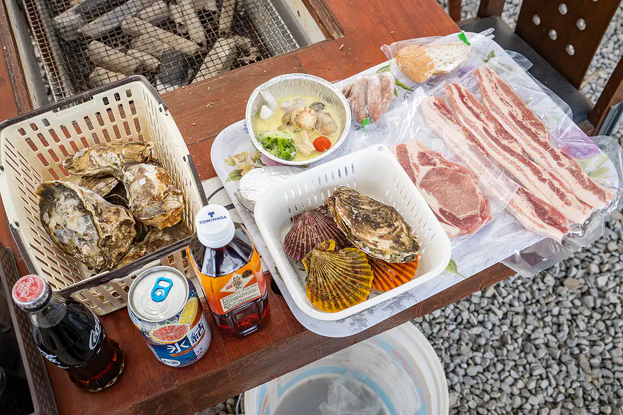 海道丸豐盛的海陸炭烤食材大集合