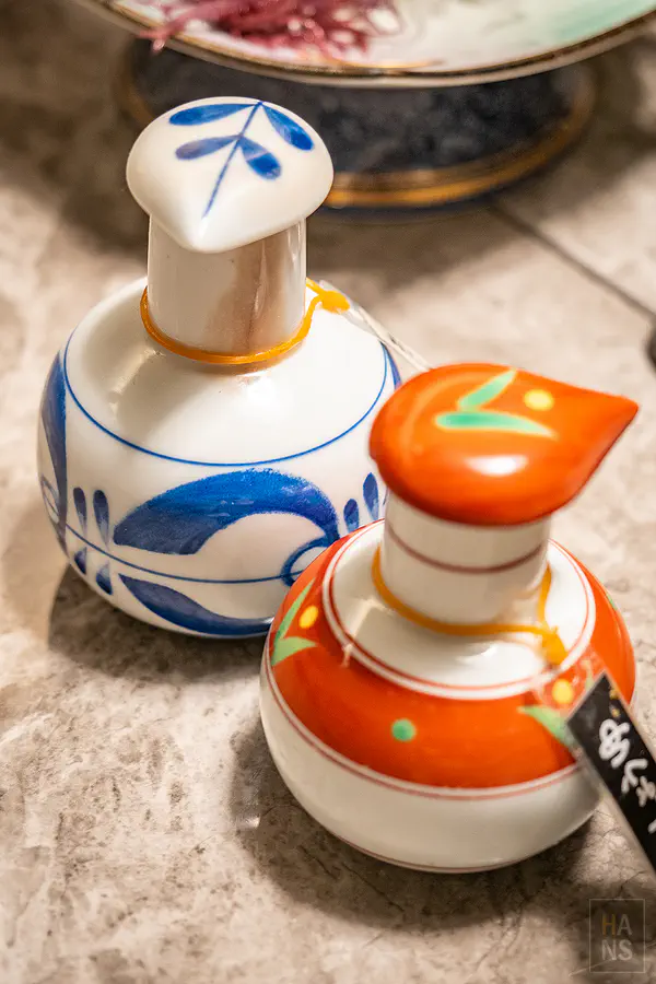 豐洋莊竹崎蟹會席手繪陶器醬油壺