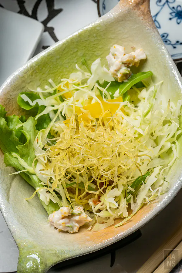豐洋莊竹崎蟹會席高麗菜蟹肉沙拉