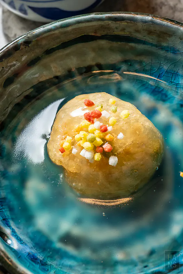 豐洋莊竹崎蟹會席藍釉碗盛裝精緻小品