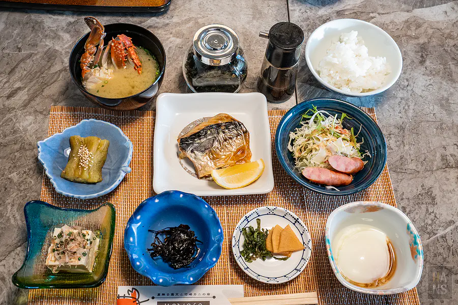 豐洋莊豐盛和式早餐定食擺盤