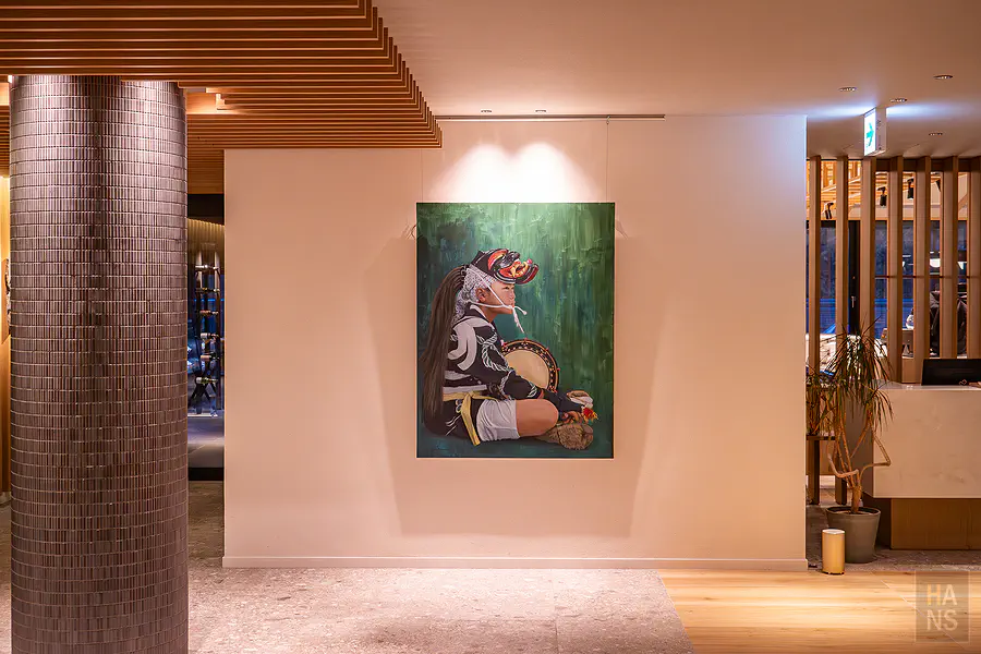OND HOTEL大廳的佐賀傳統民俗藝能畫作