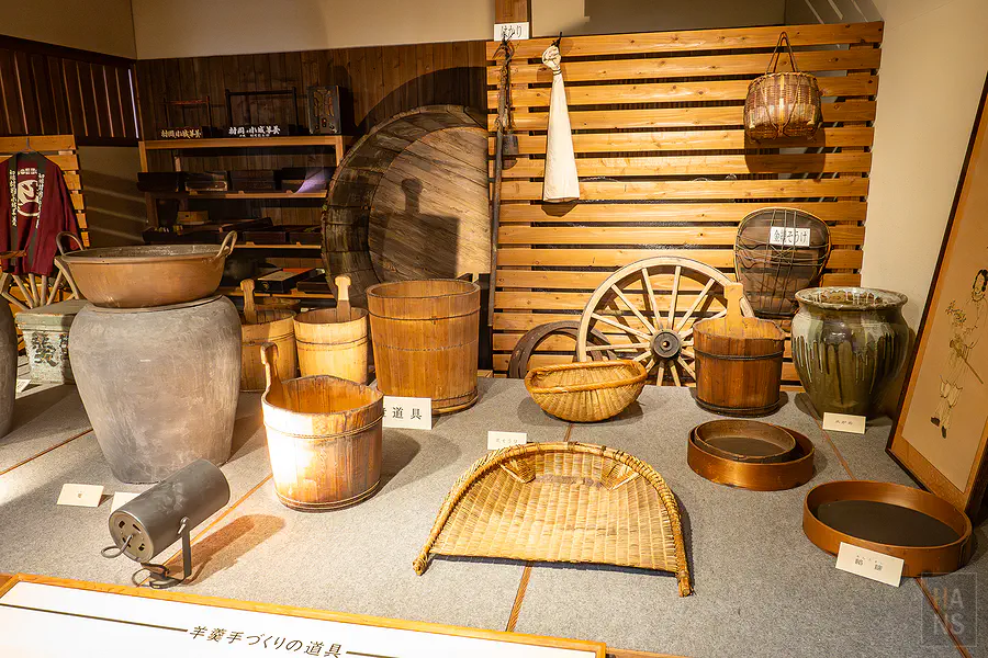 傳統羊羹製作道具展示區