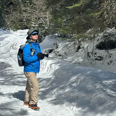翰斯在八岳雪景