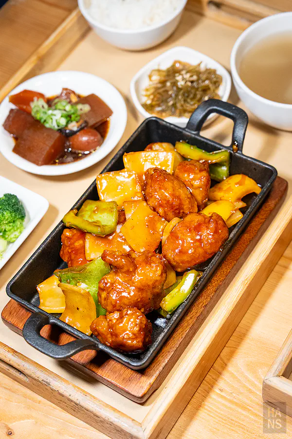 蔥薑蒜料理小廚糖醋排骨鐵板套餐