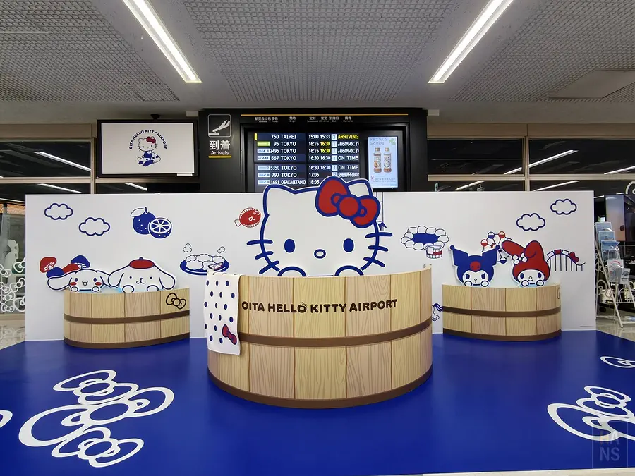 大分Hello Kitty機場入境大廳主題佈置