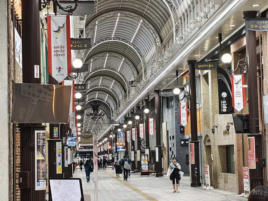大分市區拱廊商店街夜晚散策
