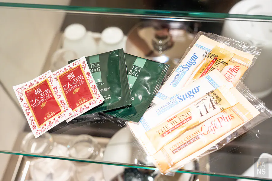 大分綠洲塔日航酒店客房茶包與梅昆布茶備品