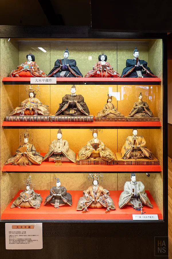 雛御殿大木平藏作雛人形展示櫃