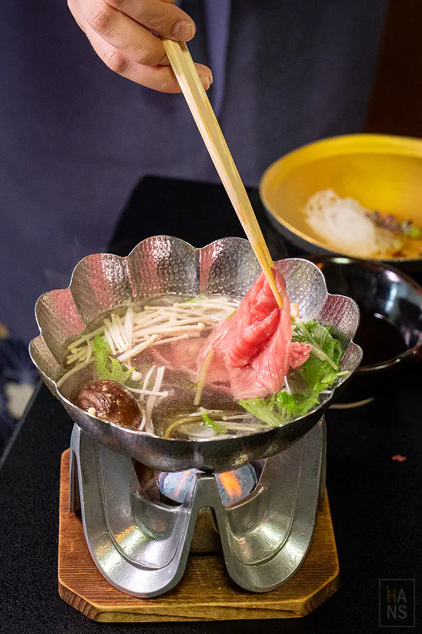 的山莊豐後牛和牛火鍋
