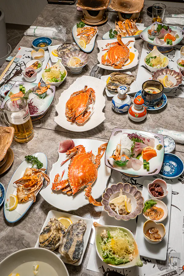佐賀太良町竹崎蟹海鮮大餐滿桌料理，佐賀美食推薦