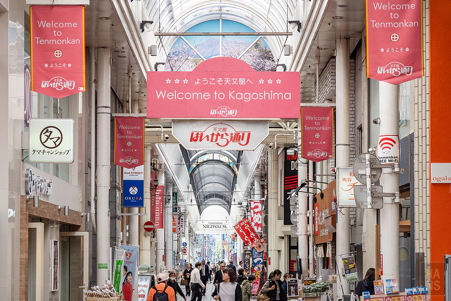 鹿兒島天文館商店街拱廊，鹿兒島市區逛街景點推薦