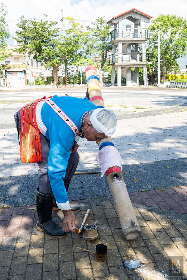 台東關山電光部落，竹炮體驗